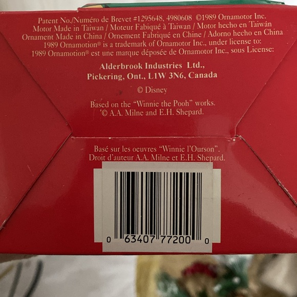 Vtg 1989 Alderbrook noma Pooh skating rotation ornament - Picture 6 of 12